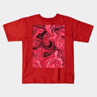 Red swirl Kids T-Shirt